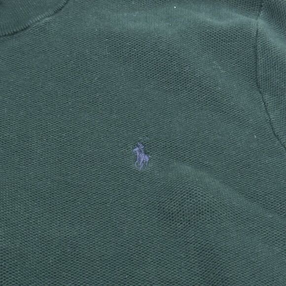 Polo by Ralph Lauren Men 2XLT Sweater 1/4 Zip Knit Long Sleeve Dark Green - Picture 3 of 9